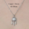 Simple Style Cross Devil'S Eye Flower Copper Plating Inlay Zircon Pendant Necklace