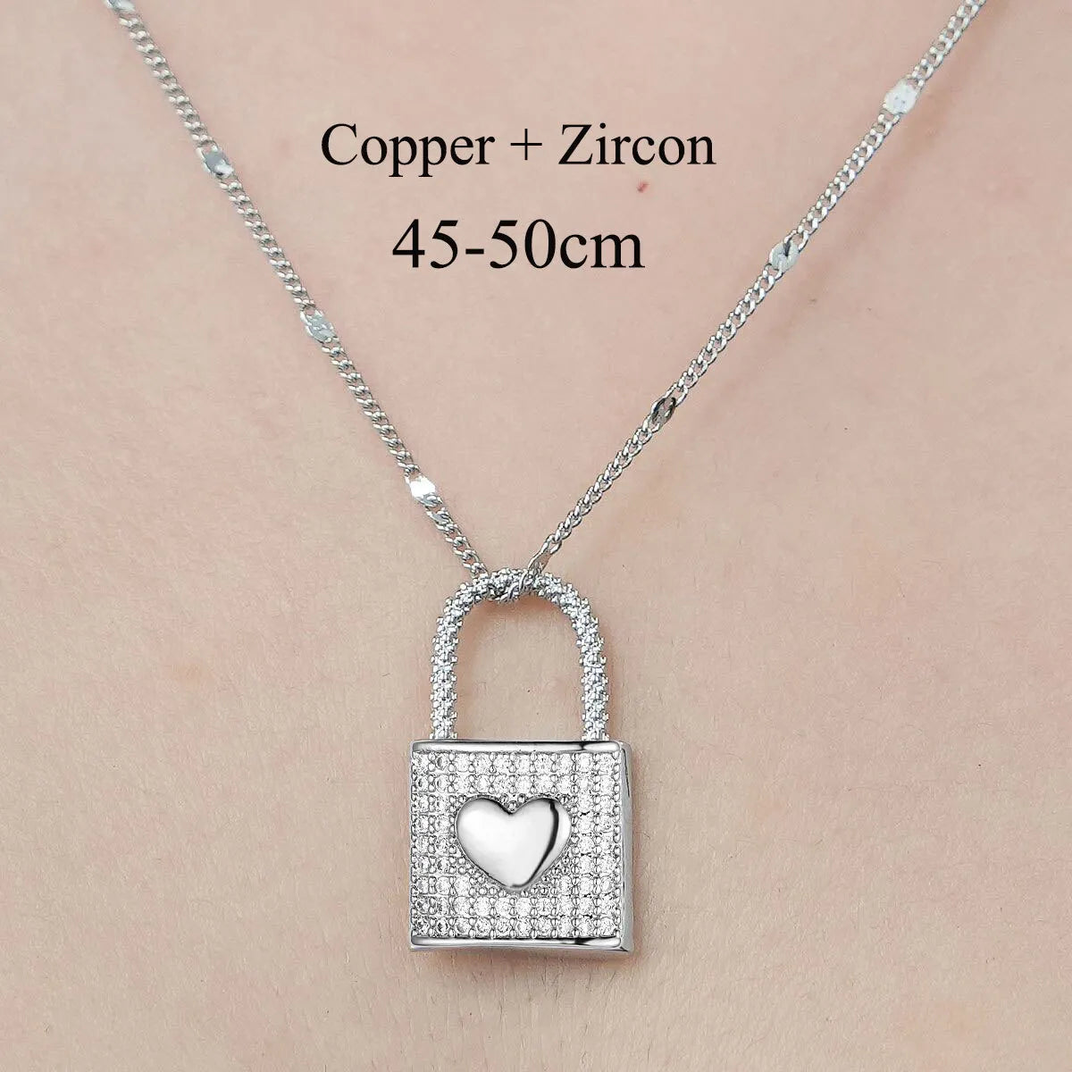 Simple Style Cross Devil'S Eye Lock Copper Plating Inlay Zircon Pendant Necklace