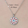 Simple Style Cross Devil'S Eye Lock Copper Plating Inlay Zircon Pendant Necklace