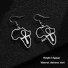 Simple Style Cross Map Plating Stainless Steel None 18K Gold Plated Earrings