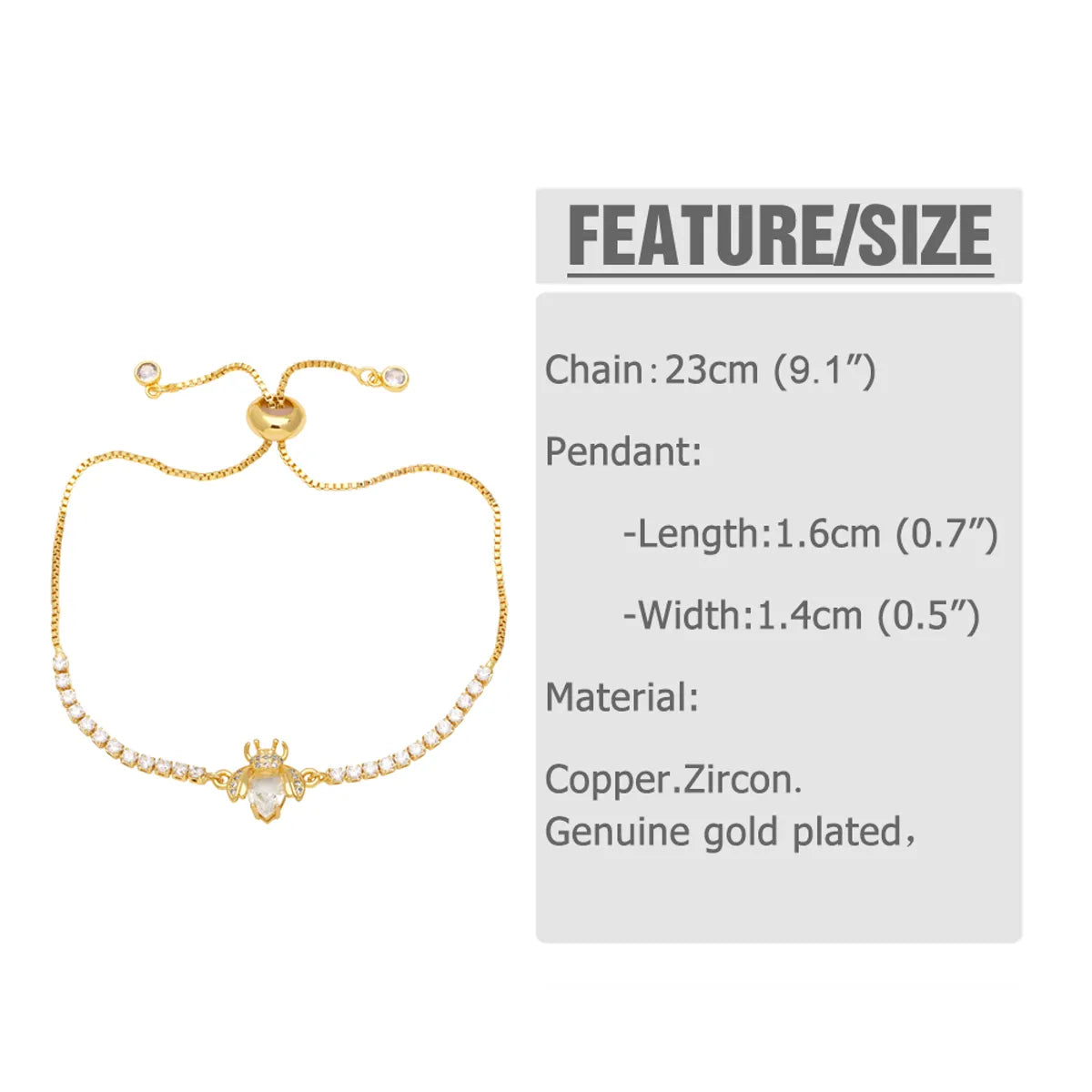 Simple Style Cross Star Heart Shape Copper Plating Inlay Zircon 18k Gold Plated Bracelets