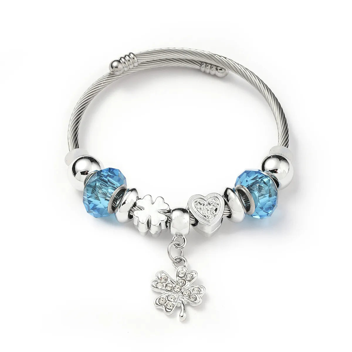 Simple Style Crown Dragonfly Butterfly 304 Stainless Steel Alloy Plastic Wholesale Bangle