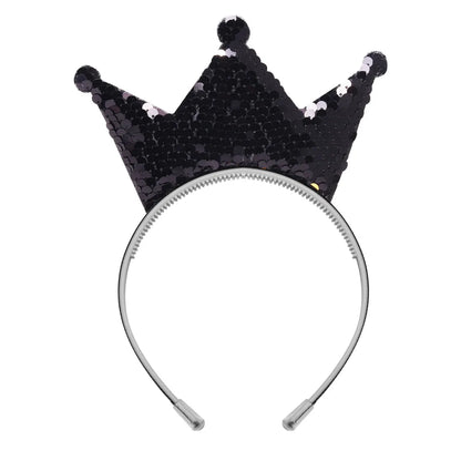 Simple Style Crown Plastic Resin Patchwork Hair Band