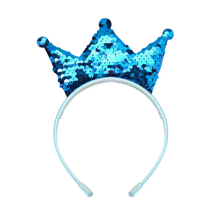 Simple Style Crown Plastic Resin Patchwork Hair Band