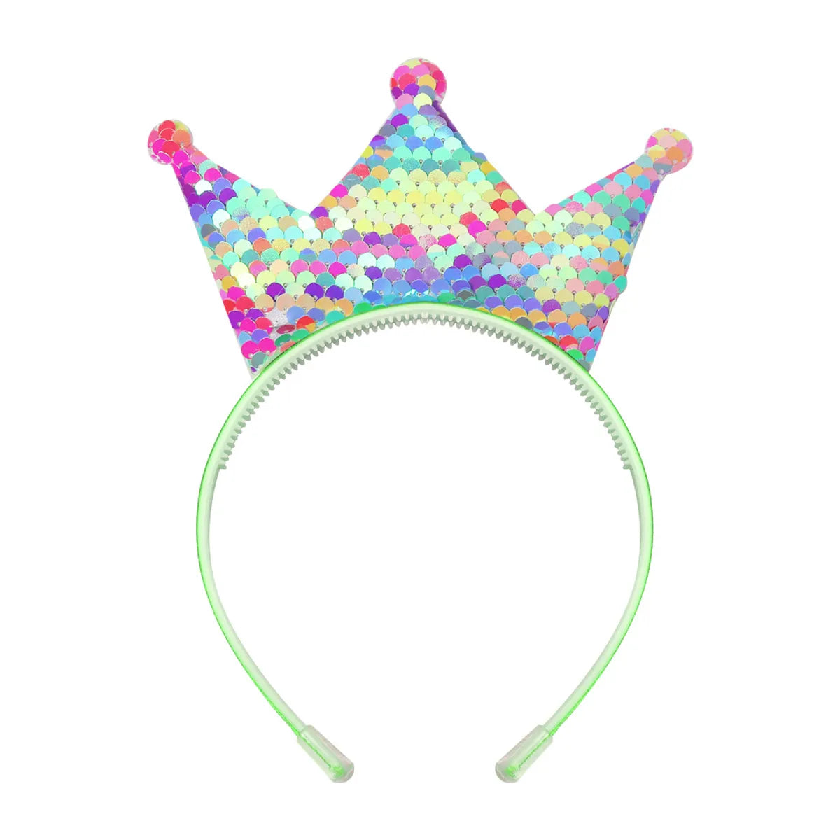 Simple Style Crown Plastic Resin Patchwork Hair Band