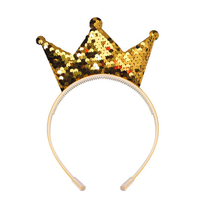 Simple Style Crown Plastic Resin Patchwork Hair Band