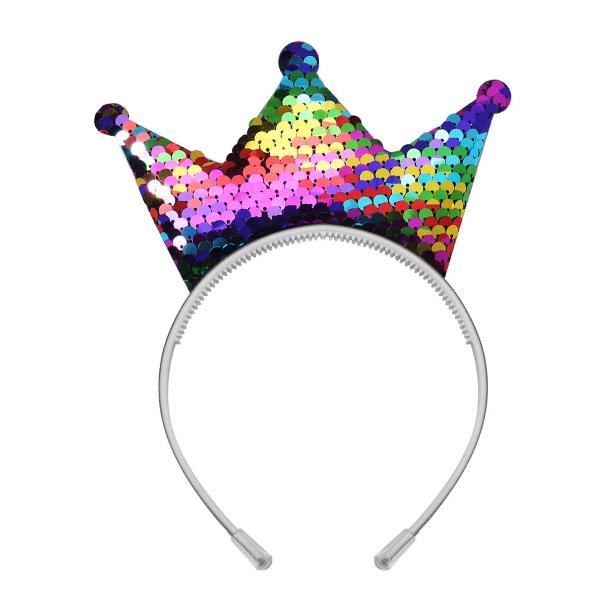 Simple Style Crown Plastic Resin Patchwork Hair Band