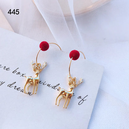 Simple Style Deer Alloy Plating Women's Drop Earrings 1 Pair