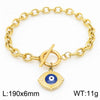 Simple Style Devil'S Eye 304 Stainless Steel 18K Gold Plated Bracelets In Bulk