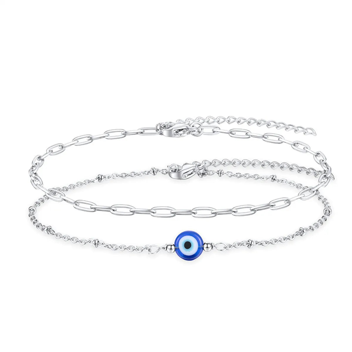 Simple Style Devil'S Eye 304 Stainless Steel Bracelets In Bulk