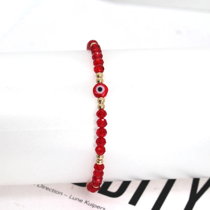 Simple Style Devil's Eye Beaded Plastic Wholesale Bracelets