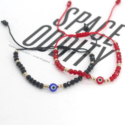 Simple Style Devil's Eye Beaded Plastic Wholesale Bracelets