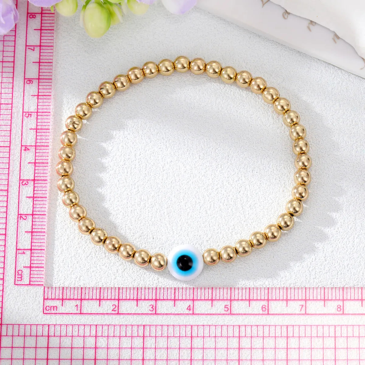 Simple Style Devil's Eye Beaded Resin Bracelets 1 Piece