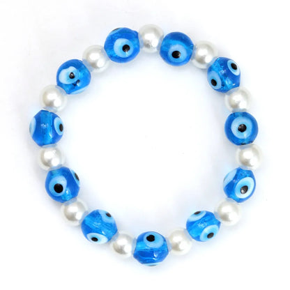 Simple Style Devil'S Eye Imitation Pearl Glass Wholesale Bracelets