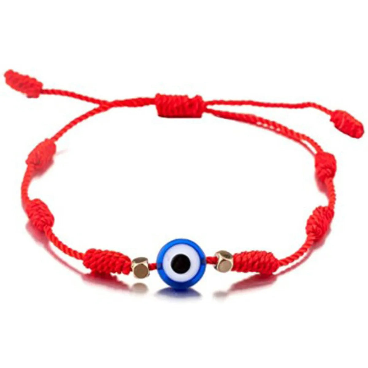 Simple Style Devil'S Eye Palm Glass Rope Unisex Bracelets