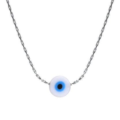 Wholesale Jewelry Simple Style Devil'S Eye Stainless Steel Gold Plated Plating Necklace