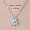 Simple Style Devil'S Eye Star Flower Copper Plating Inlay Zircon Pendant Necklace