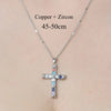 Simple Style Devil'S Eye Star Flower Copper Plating Inlay Zircon Pendant Necklace