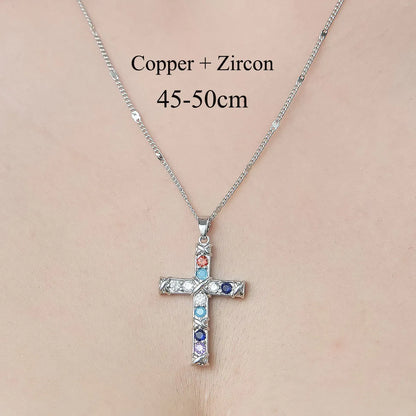 Simple Style Devil'S Eye Star Flower Copper Plating Inlay Zircon Pendant Necklace