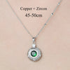 Simple Style Devil'S Eye Star Flower Copper Plating Inlay Zircon Pendant Necklace