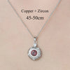 Simple Style Devil'S Eye Star Flower Copper Plating Inlay Zircon Pendant Necklace