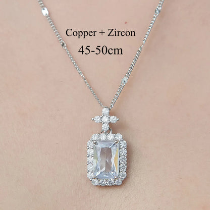 Simple Style Devil'S Eye Star Flower Copper Plating Inlay Zircon Pendant Necklace