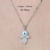 Simple Style Devil'S Eye Star Flower Copper Plating Inlay Zircon Pendant Necklace