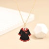 Simple Style Doctoral Cap Letter Rainbow Alloy Enamel Plating Women'S Pendant Necklace