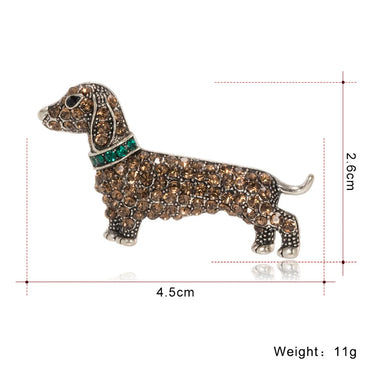 Simple Style Dog Alloy Plating Inlay Rhinestones Unisex Brooches