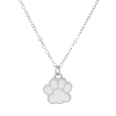 Simple Style Dog's Paw Alloy Enamel Women's Necklace