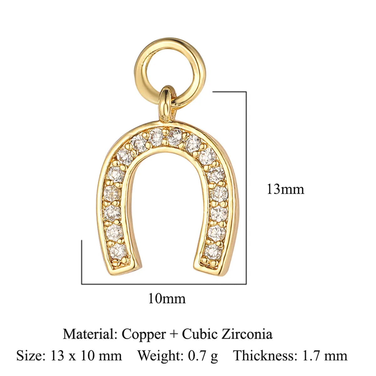 1 Piece Copper Zircon 18K Gold Plated Dolphin Butterfly