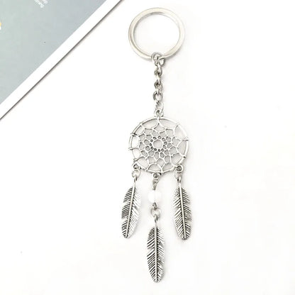 Simple Style Dreamcatcher Leaves Alloy Unisex Keychain