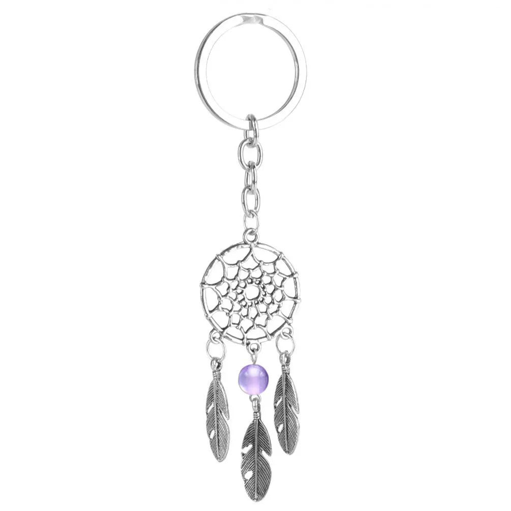 Simple Style Dreamcatcher Leaves Alloy Unisex Keychain