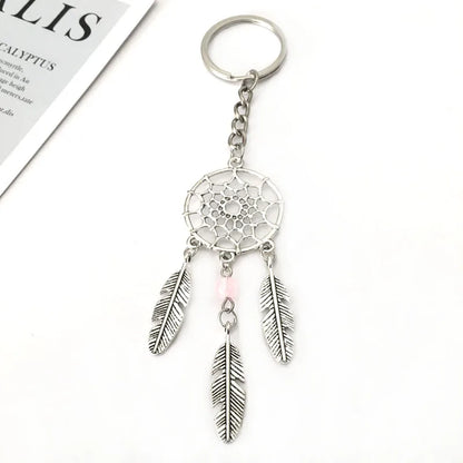 Simple Style Dreamcatcher Leaves Alloy Unisex Keychain