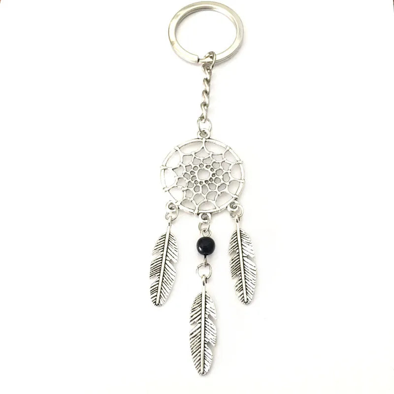 Simple Style Dreamcatcher Leaves Alloy Unisex Keychain