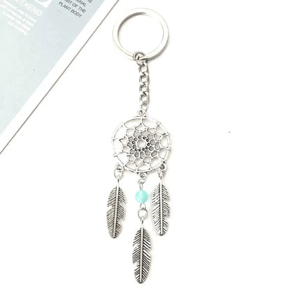 Simple Style Dreamcatcher Leaves Alloy Unisex Keychain