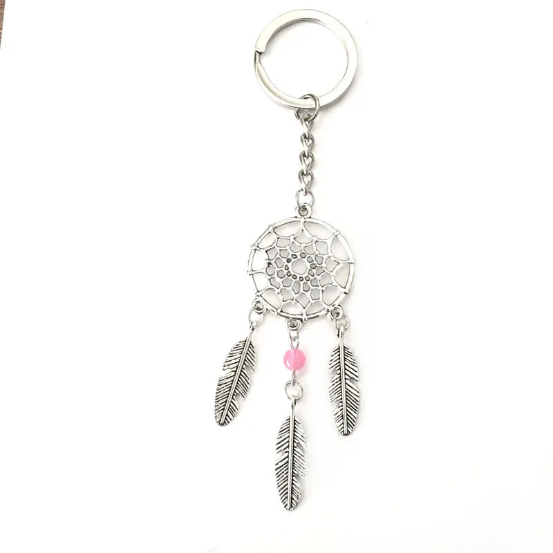 Simple Style Dreamcatcher Leaves Alloy Unisex Keychain