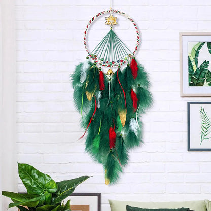 Simple Style Dreamcatcher Mostacilla Feather Iron Pendant Wall Art