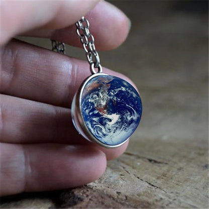 Simple Style Earth Alloy Plating Inlay Glass Women's Pendant Necklace 1 Piece