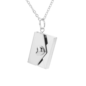 Simple Style Envelope Titanium Steel Polishing Pendant Necklace