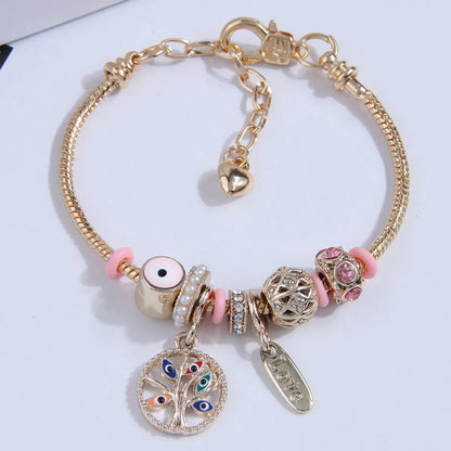 Simple Style Eye Alloy Steel Bracelets