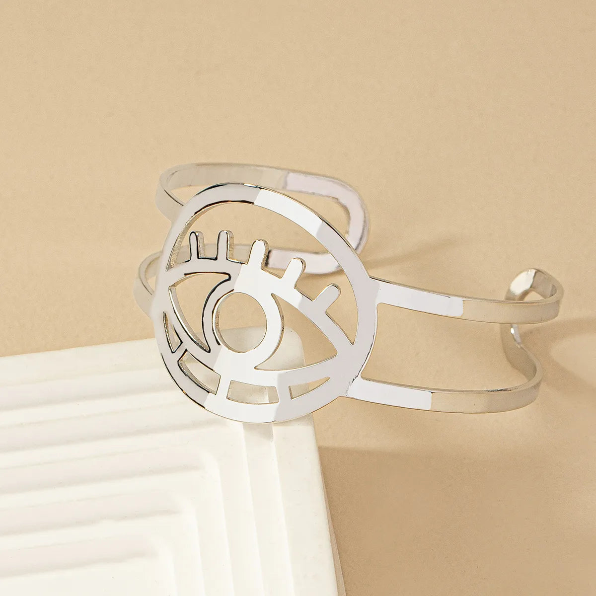 Simple Style Eye Alloy Wholesale Cuff Bracelets