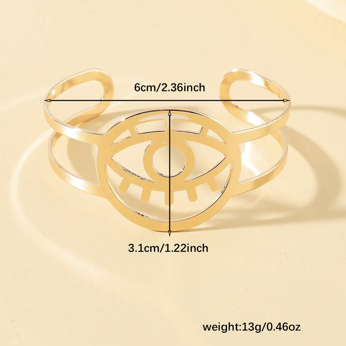 Simple Style Eye Alloy Wholesale Cuff Bracelets