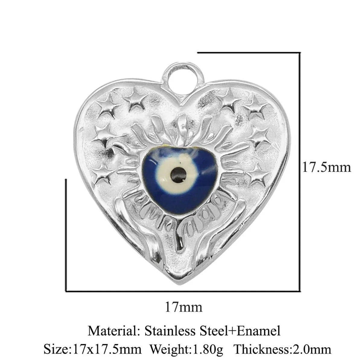 Simple Style Eye Stainless Steel Plating Inlay Zircon Jewelry Accessories