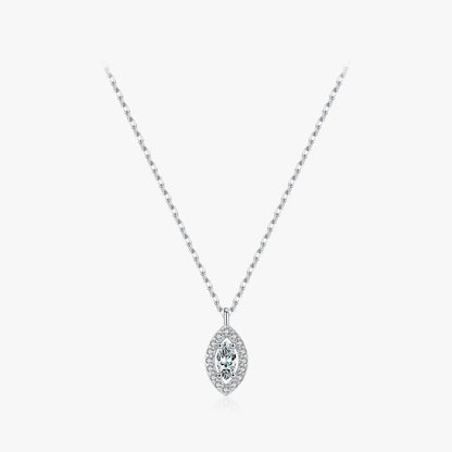 Simple Style Eye Sterling Silver Plating Zircon 14k Gold Plated Pendant Necklace