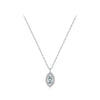 Simple Style Eye Sterling Silver Plating Zircon 14k Gold Plated Pendant Necklace