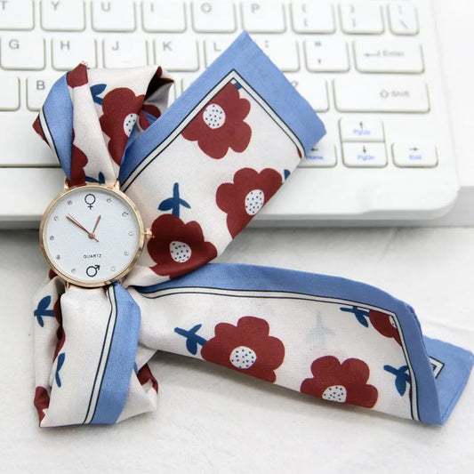 Simple Style Floral Strapped Quartz Women'S Watches