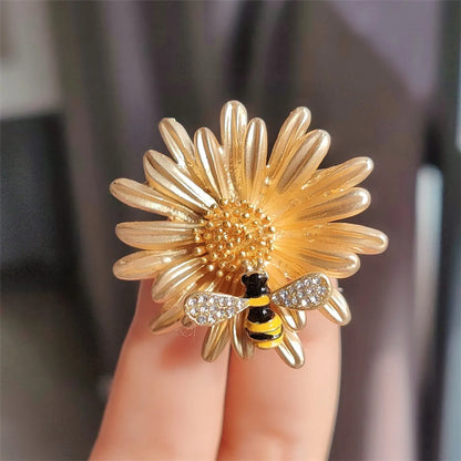 Simple Style Flower Alloy Enamel Plating Women'S Brooches