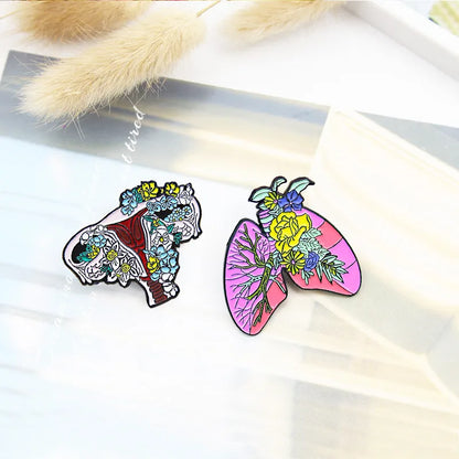 Simple Style Flower Alloy Enamel Unisex Brooches