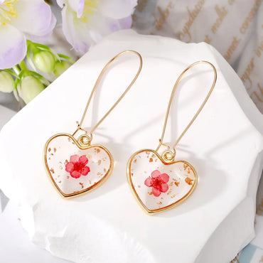 Wholesale Jewelry 1 Pair Simple Style Flower Alloy Alloy Drop Earrings